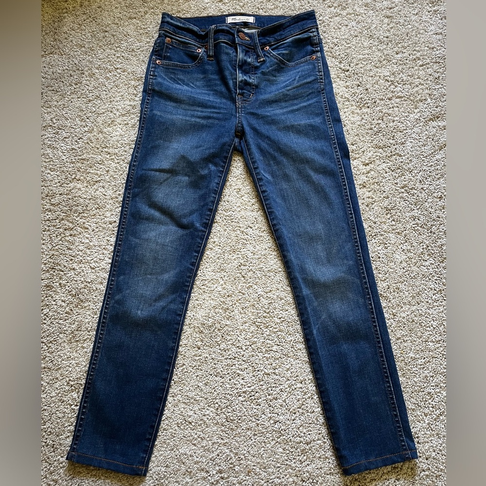 Madewell 9" High Rise Skinny Jeans Women's Size 25 Blue Dark Wash